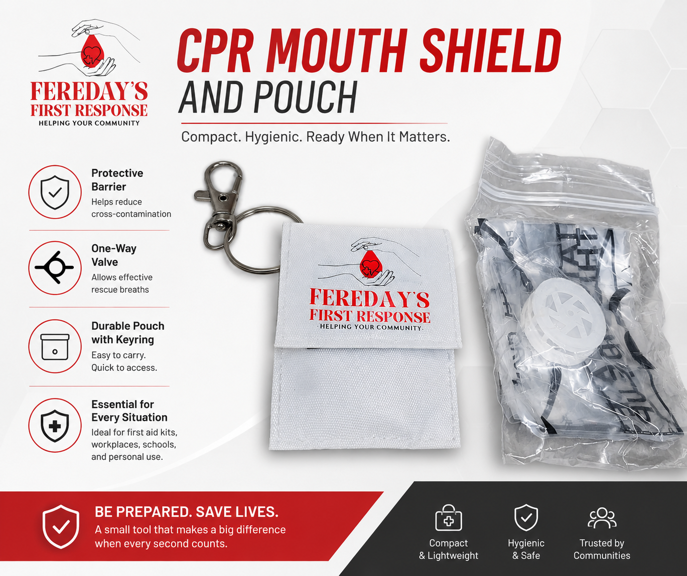 Mouth Shield and Pouch